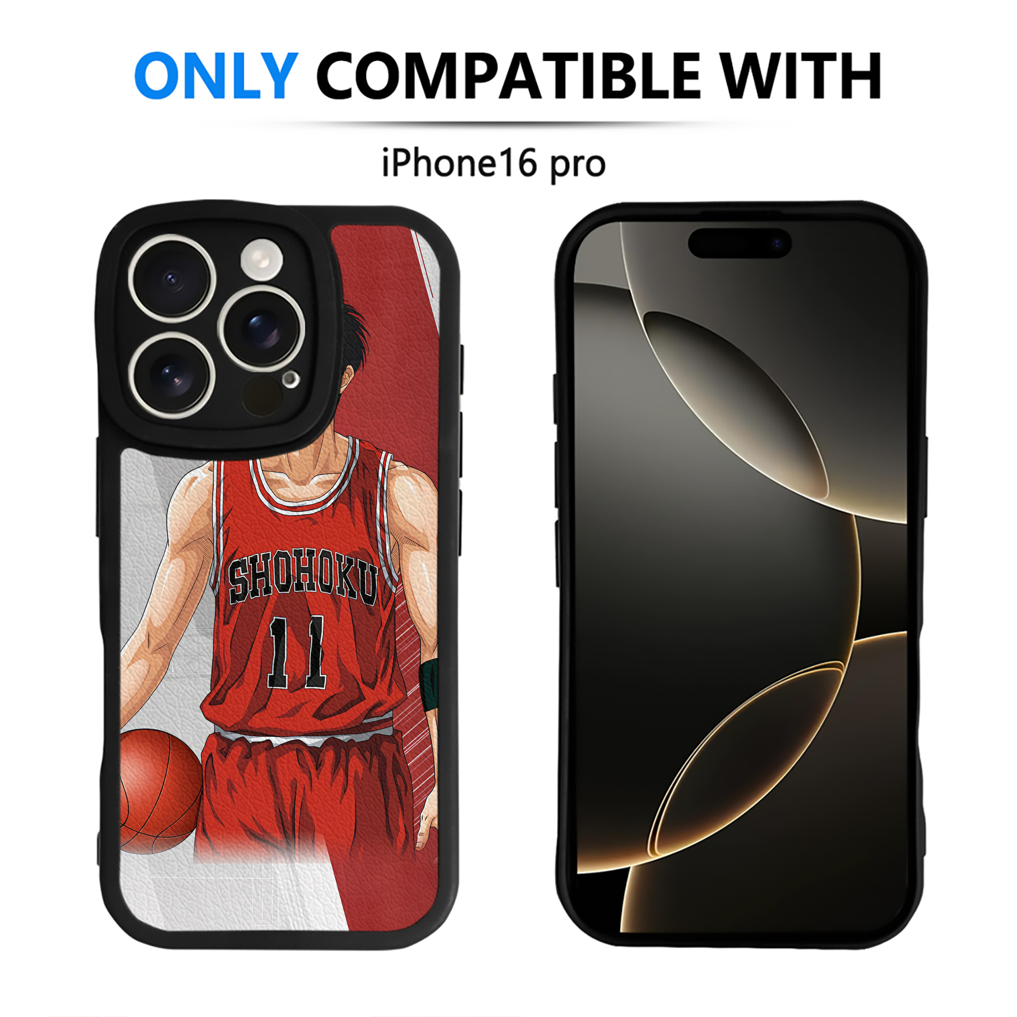 （画像用） SLAM DUNK／スラムダンク 【iPhone 16シリーズ対応】シリコンスマホケース（レザー調） 材質：シリコン